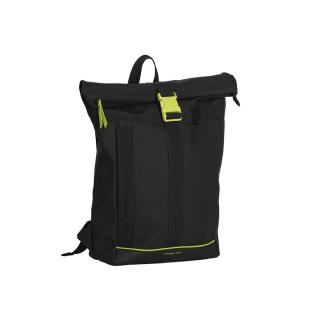 Rucsac Rolltop impermeabil, Daniel Ray, seria Newcastle, Negru   Lime