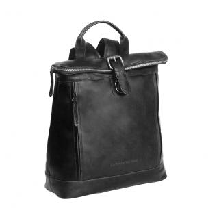 Rucsac The Chesterfield Brand din piele moale, Dali, Negru