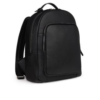 Rucsac unisex din piele naturala moale, model 269, Negru