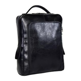 Rucsac unisex, din piele naturala, model 236, Negru