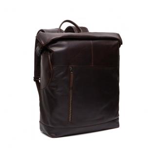 Rucsac unisex din piele naturala, The Chesterfield Brand, Liverpool, Maro Inchis