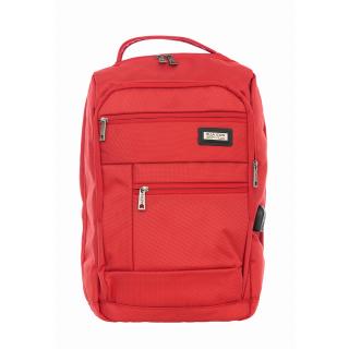 Rucsac unisex pentru laptop, Ella Icon, model Atena 15 inch, Rosu