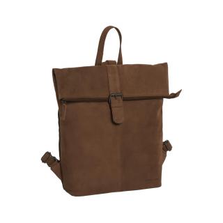 Rucsac universal, laptop 15.6 inch, Daniel Ray, seria Arvada, piele naturala nubuc, Maro coniac