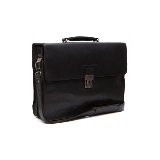 Servieta pentru acte si laptop 15.6 inch, The Chesterfield Brand, Oxford, piele naturala, Negru