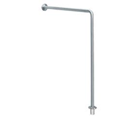 Bara 90  º inox satinat, fixare 2 puncte, perete-pardoseala BS0010CS