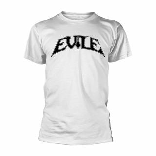 EVILE - Logo (White Ts Black Print)