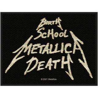 Patch METALLICA STANDARD WOVEN PATCH: BIRTH, SCHOOL, METALLICA, DEATH