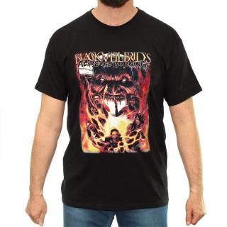 Tricou Black Veil Brides - Alive and Burning - Fruit Of The Loom ValueWeight