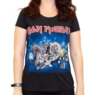 Tricou Femei Iron Maiden - Eddie Faces