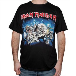 Tricou Iron Maiden - Eddie Faces - Fruit Of The Loom ValueWeight