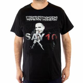 Tricou Marilyn Manson - Say 10 - marime 3XL - 180 Grame