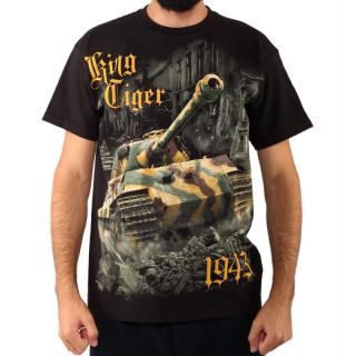 Tricou Military full printed - King Tiger Tank