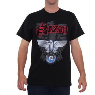 Tricou Saxon - Wheels Of Steel - Fruit Of The Loom Heavy Weight