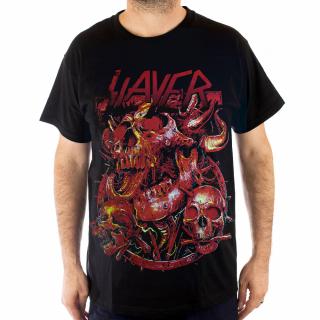 Tricou Slayer - Head Inferno - Fruit Of The Loom - marime 3XL