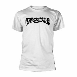 TROUBLE - Logo 2 (White)