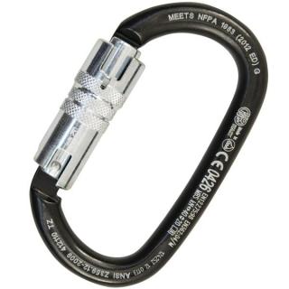 Carabiniera Kong Oval Otel Carbon Twist Lock ANSI