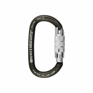 Carabiniera Kong Oval   Otel Carbon Twist Lock