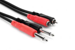Hosa CPR 203 - Set 2 Cabluri Jack 6.35mm Tata Mono la RCA Tata - 3m