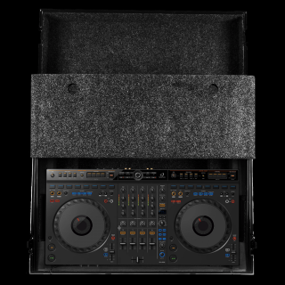 UDG Ultimate Flight Case AlphaTheta DDJ-GRV6 Black Plus (Laptop Shelf)