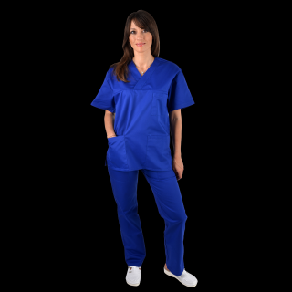 Costum medical albastru royal - unisex