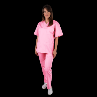 Costum medical roz deschis - unisex