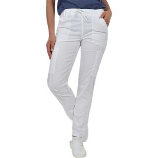 Pantaloni Dante albi de dama