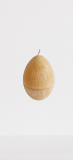 Lumanari Naturale Artizanale in Forma de Ou - Culoare Culoarea cerii de albine