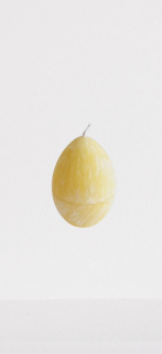 Lumanari Naturale Artizanale in Forma de Ou - Culoare Galben