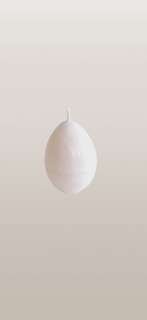 Lumanari Naturale Artizanale in Forma de Ou - Culoare Ivory