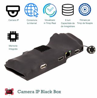 Camera Video Ip Spy Wireless  - Vizualizare in Timp Real, Night Vision, WifiNVBlackBoxMaxIP88 - Model Profesional