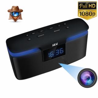 Camera Video pentru Supraveghere Wi-Fi P2P Mascata in Boxa Portabila cu Radio ,   Lentila 100% Nedetectabila, Rezolutie 1080p, Senzor de Miscare, 32Gb