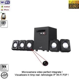 Microcamera Video Spy IP Wireless P2P Mascata in Boxa ,Senzor Miscare, 32 GB, 1080p, BACSIP2P861