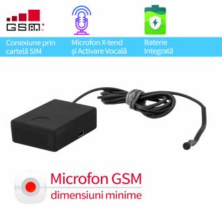 Microfon GSM cu Ascultare in Timp Real, Dimensiuni Minime - X-tend 2mm, Sunet UltraClear