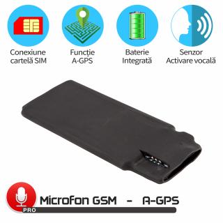 Modul Microfon Gsm pentru Spionaj in Timp Real cu Functie de Activare Vocala + Localizare in 20 Secunde, MN11MAX+