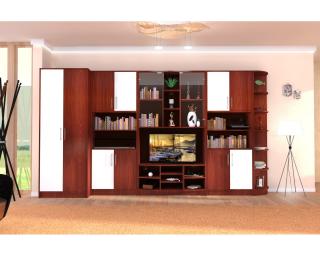 Biblioteca modulara dreapta mahon cu vanilie
