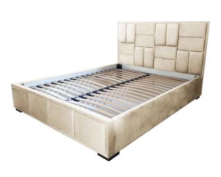 Pat tapitat Mozaic 160 x 200 stofa crem M02