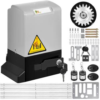 Automatizare poarta culisanta 600kg, Senzor securitate infrarosu, 2 telecomenzi, viteza 12 metri pe minut