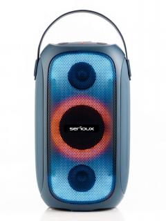 Boxa portabila Serioux PartyBoom 55W, Bluetooth, RGB, IPX5, functie TWS, Extra Bass