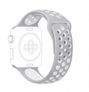 BrataraApple watch 38 40mm SPORT silicon strap grey