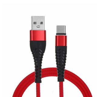 Cablu date Usb A la Type C 3A 2metri Quick Charge QC3.0 Red