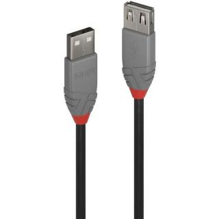 Cablu Lindy 0.5m USB 2.0 Type A Ext Anth