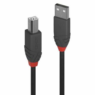 Cablu Lindy USB A-USB B Anthra  1m negru