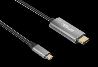 Cablu Trust Calyx USB-C - HDMI, negru