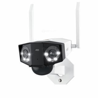Camera supraveghere wireless GSM 4G Reolink Duo 2 G750, 8 MP, unghi vizual 180 grade, slot card, lumina alba IR 30 m, 10.400 mAh, detectie oameni vehicule, microfon, difuzor, PIR