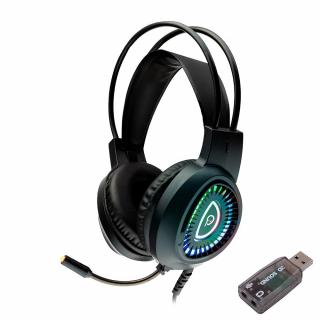 Casti cu micr. Spacer RGB, gaming USB