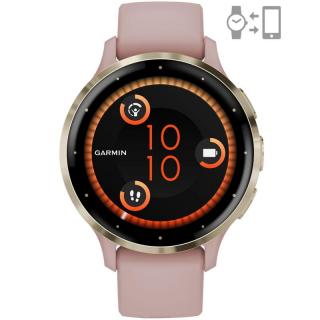 Ceas Garmin Venu 3S Pink Dawn Soft Gold