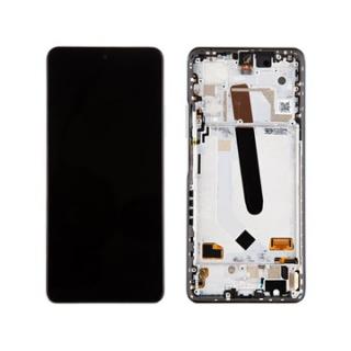 Display Xiaomi Poco F3 cu Rama White Original Service Pack