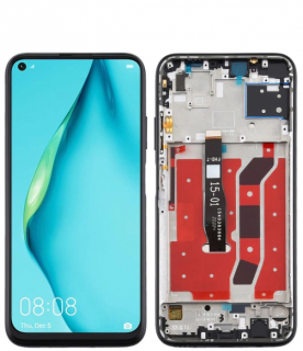 Ecran Display Huawei P40 Lite E Cu Rama Negru