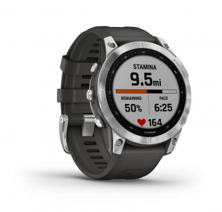 Garmin fenix 7, Silver w Graphite Band