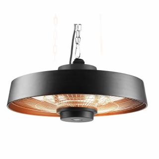 Incalzitor cu montare pe tavan 2000W, fara telecomanda, cu intrerupator, IP44, lampa cu halogen